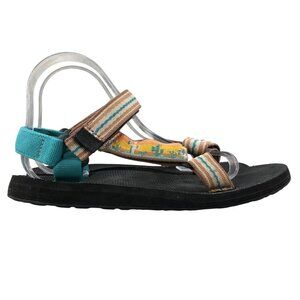 Teva Women's Size 9 Original Universal Cactus Brown Blue Yellow Sandals FAIR